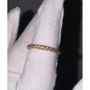 Sz 9 Vintage 925‎ Sterling Silver JCM Braided Ring